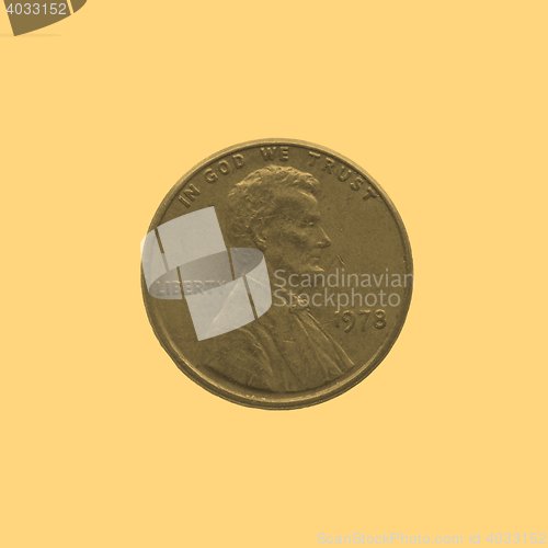 Image of Coin isolated - vintage