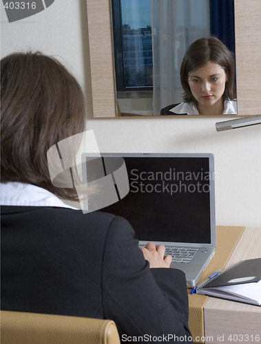 Image of serious businesswoman