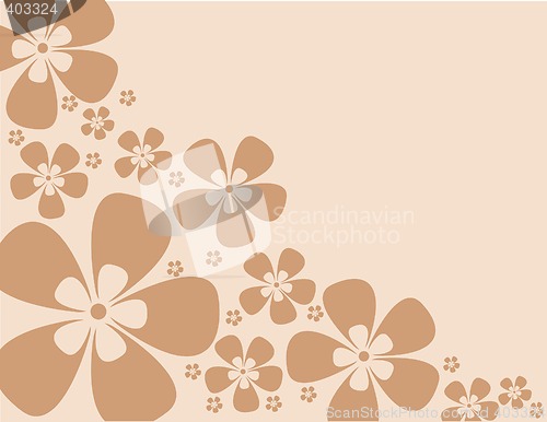 Image of vector floral background