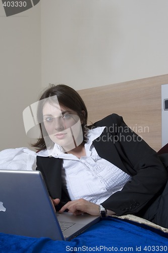 Image of chatting woman