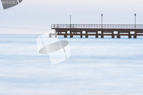 Image of Navy Pier after sunset, photographed with a long exposure