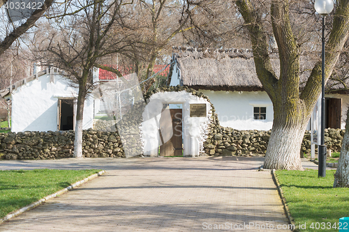 Image of Taman, Russia - March 8, 2016: at the house-museum type memory stay the great Russian poet MY Lermontov\'s Taman in September 1837