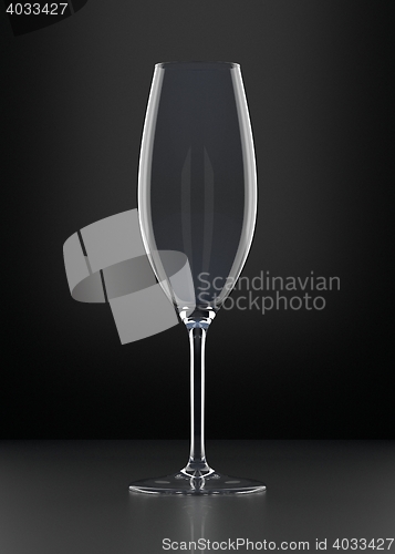Image of Empty Champagne Glass