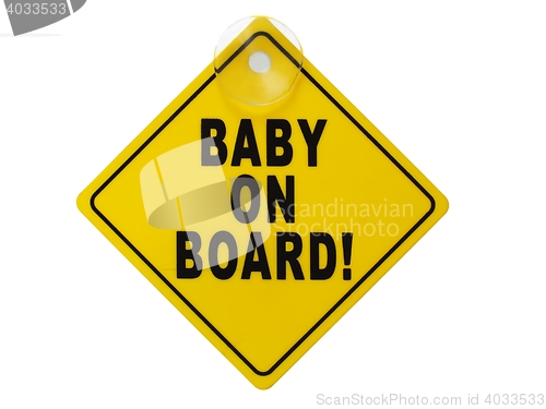 Image of Baby on board sign