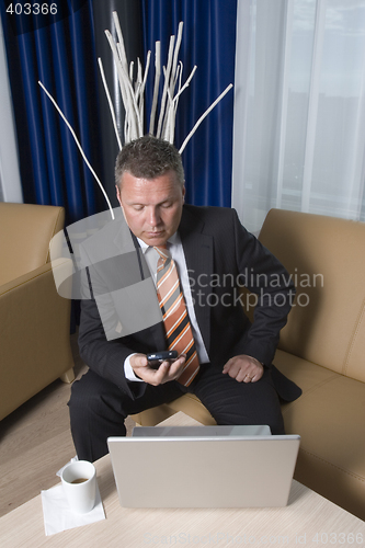 Image of Busy businessman