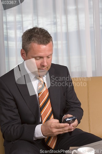 Image of Businessman concentrating