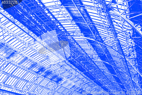 Image of Industrial Roof in Blue