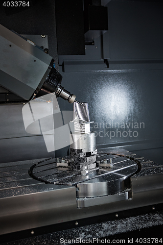 Image of Metalworking CNC milling machine.