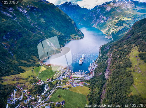 Image of Geiranger fjord, Norway.