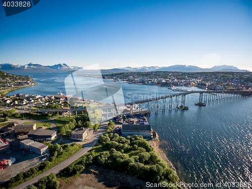 Image of Bridge of city Tromso, Norway