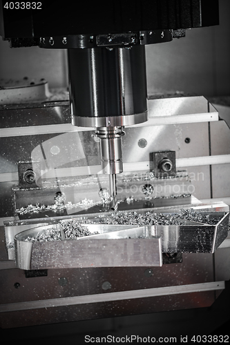 Image of Metalworking CNC milling machine.