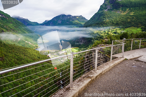 Image of Geiranger fjord, Norway.