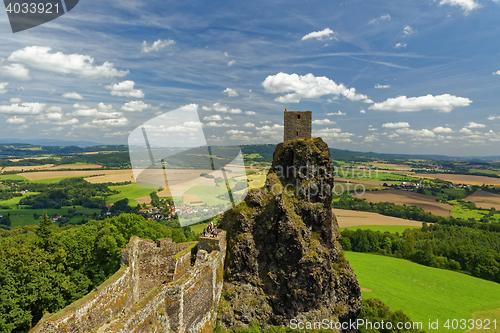 Image of Ruins of medieval gothic castle Trosky