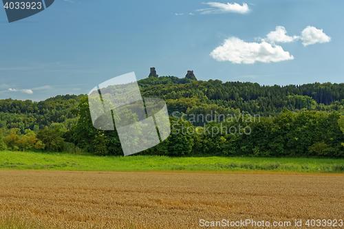 Image of Ruins of medieval gothic castle Trosky