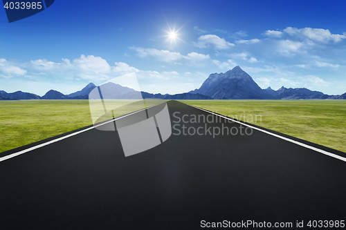 Image of road to horizon background