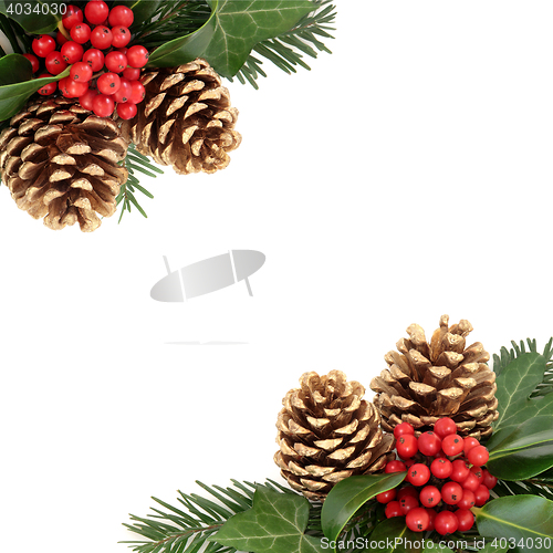 Image of Christmas Background Border