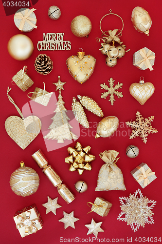 Image of Gold Christmas Decorations