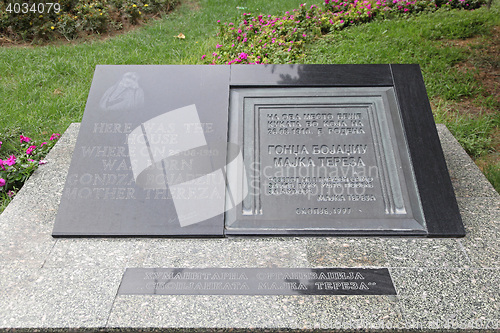 Image of Mother Teresa Memorial Plaque