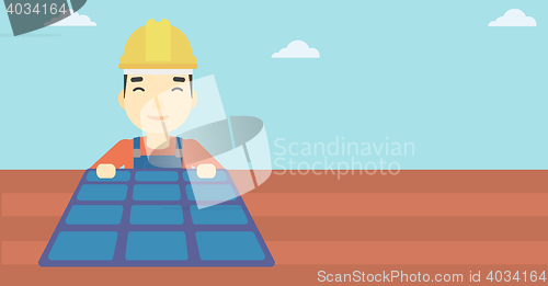 Image of Constructor with solar panel.