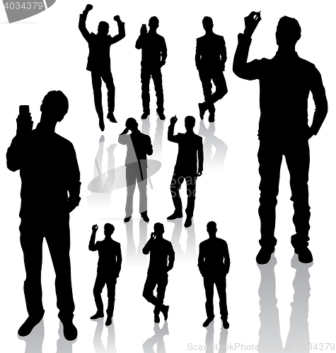 Image of Business Man Silhouettes