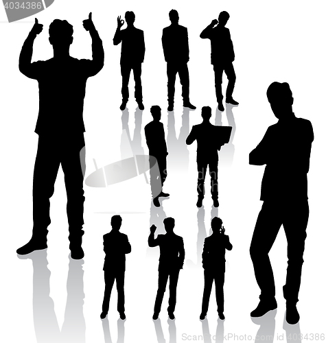 Image of Business Man Silhouettes new 08