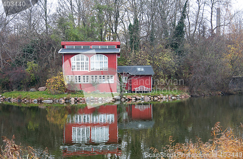 Image of forest cabin