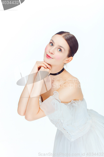 Image of Romantic Beauty. Retro Style ballerinas