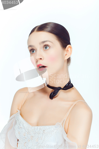 Image of Romantic Beauty. Retro Style ballerina