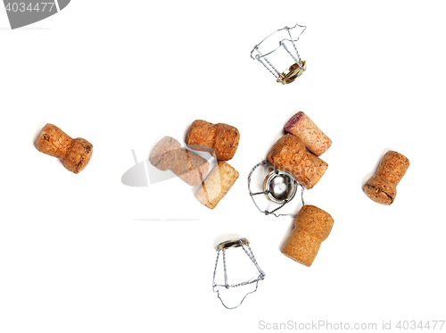 Image of Corks from champagne wine and muselets