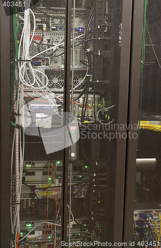 Image of rackmounted switches