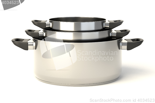 Image of Stainless steel pots