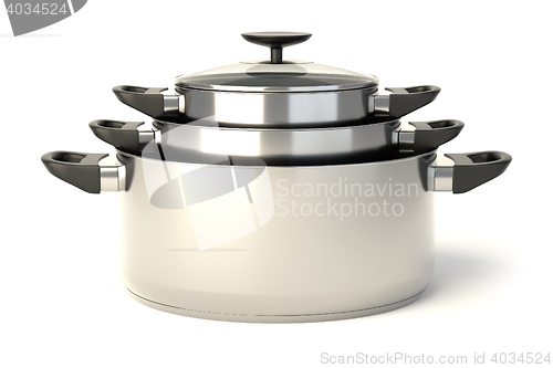 Image of Stainless steel pots