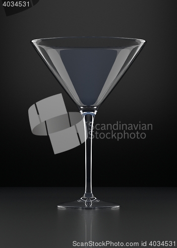 Image of Empty Martini Glass
