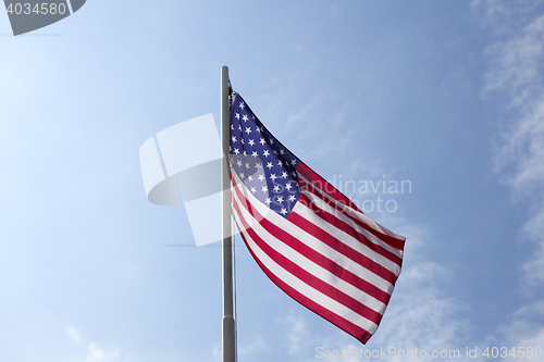 Image of Flag of United States on a flagpole