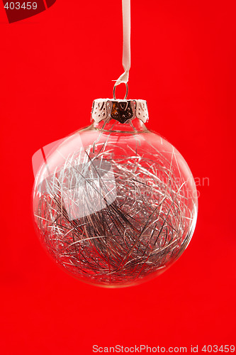 Image of clear christmas ornament