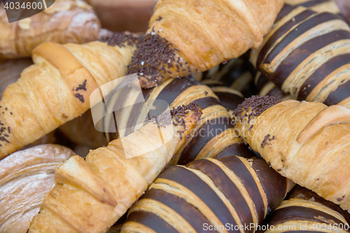 Image of fresh baked cookies fluffy croissants pastries