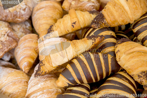 Image of fresh baked cookies fluffy croissants pastries