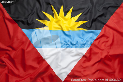Image of Textile flag of Antigua and Barbuda