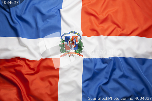 Image of Textile flag of Dominican Republic