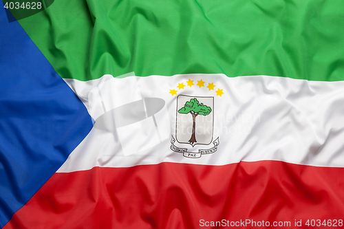 Image of Textile flag of Equatorial Guinea