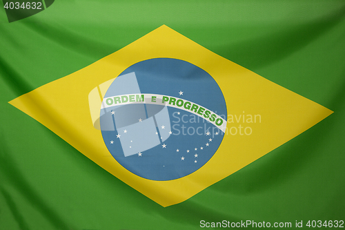 Image of Textile flag of Brazil