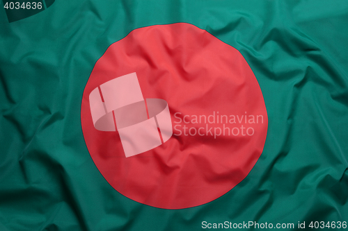 Image of Textile flag of Bangladesh
