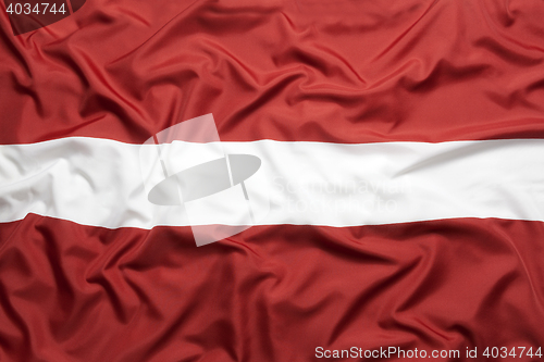 Image of Textile flag of Latvia   