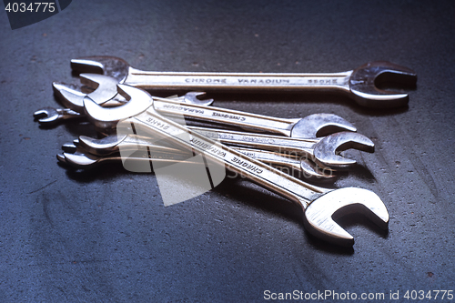 Image of The wrench steel tools for repair