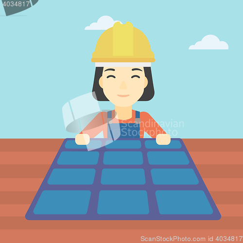 Image of Constructor with solar panel.