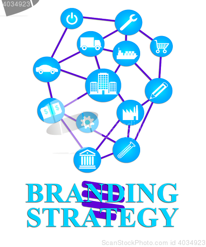 Image of Branding Strategy Shows Branded Planning And Brands