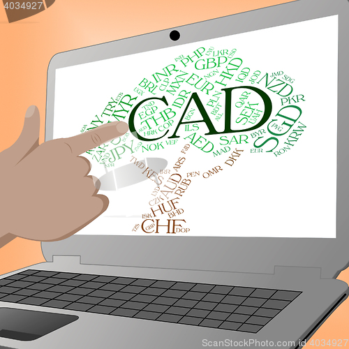 Image of Cad Currency Indicates Forex Trading And Currencies