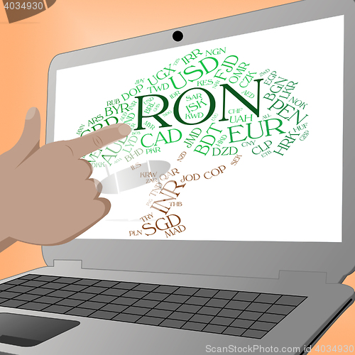 Image of Ron Currency Means Forex Trading And Currencies