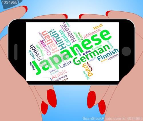 Image of Japanese Language Means Words Foreign And Translator