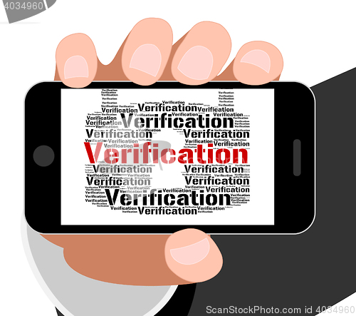 Image of Verification Lock Means Authenticity Guaranteed And Certificated